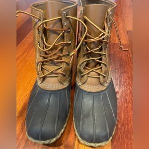 LL Bean Boots; brown & tan